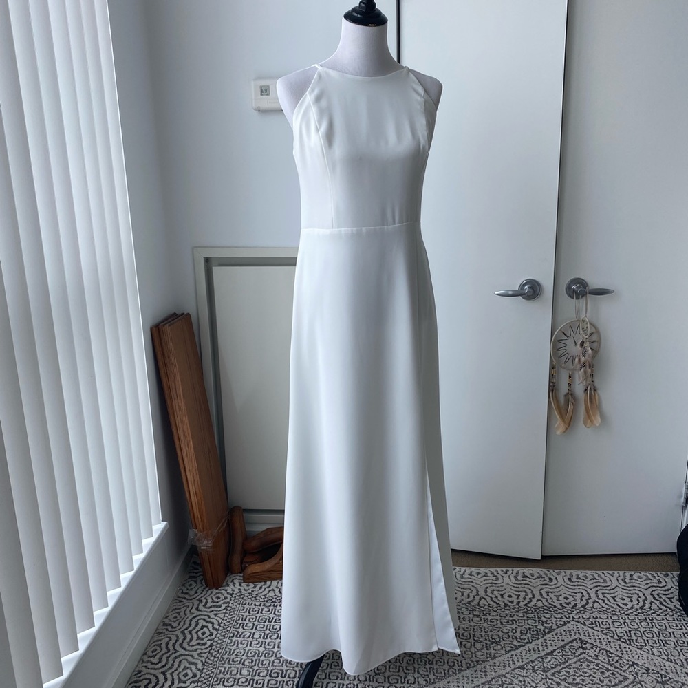 White Bridesmaid/Bridal Dress by Amsale